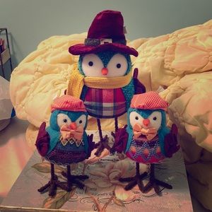 Adorable Teal and fall color decorative Birds 🐦